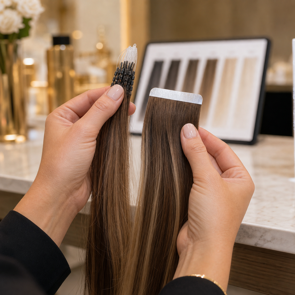 INVISI Links vs Tape-In Hair Extensions: Which Method Is Right for You?